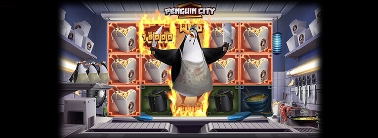 Spela Penguin City med free spins och få bonus i spelet