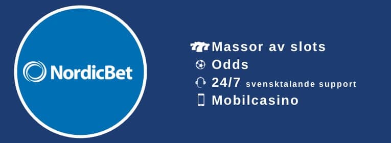 Fördelar med att spela casino hos NordicBet