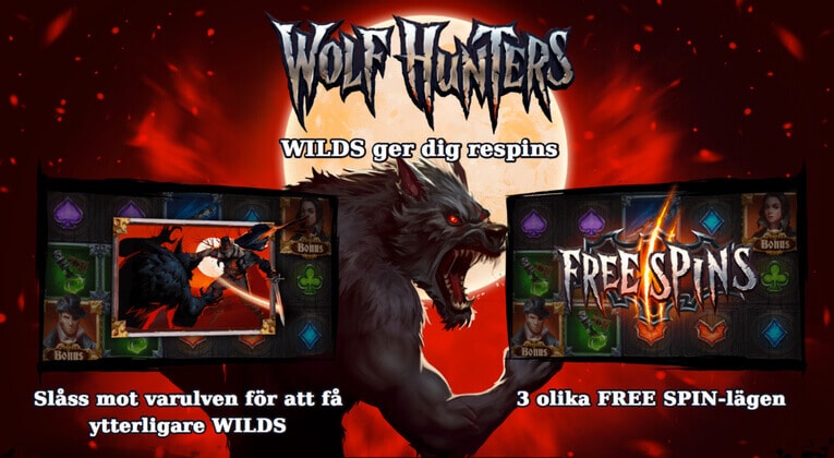 Spela Wolf Hunters spelautomat i mobilen och surfplattan
