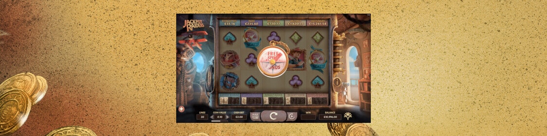 Jackpot Raiders bonus och free spins