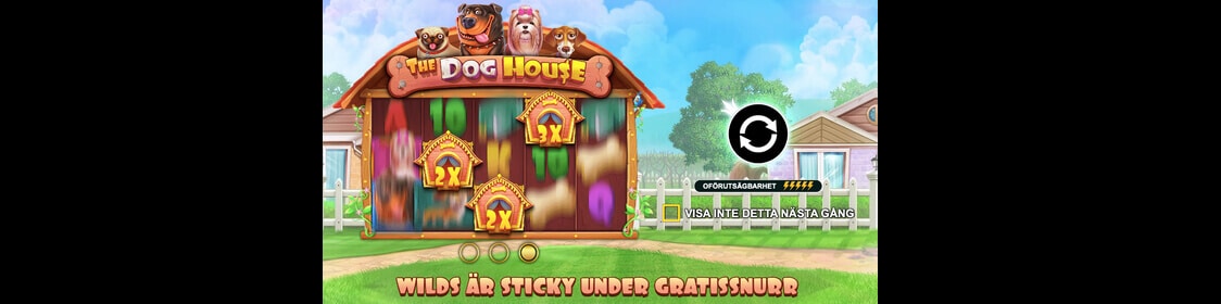 Vinn bonus och free spins i The Dog House