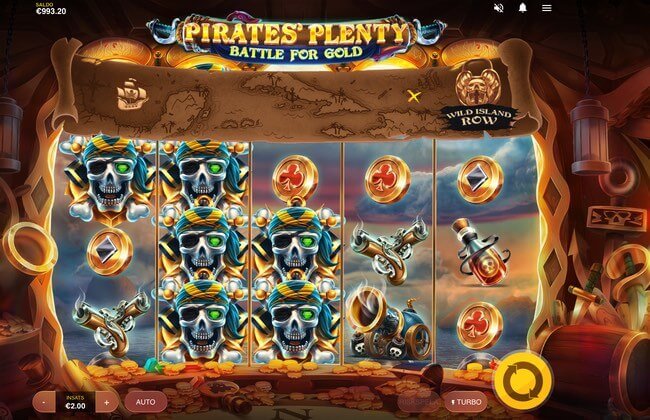 Spela Pirate's Plenty Battle for Gold gratis i mobil, dator och surfplatta