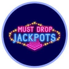 Neonskylt med texten Must Drop Jackpots