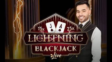 Nya spelet Lightning Black Jack från evolution