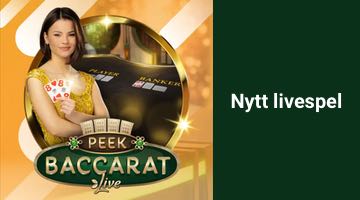 Peek Baccarat nytt livespel