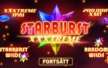 Introbild till Starburst XXXTreme slot