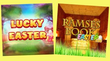 Två påskslots 2022: Lucky Easter och Ramses Book Easter