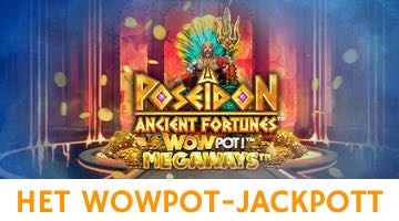 Ancient Fortunes: Poseidon bild & texten "Het WowPot jackpott"