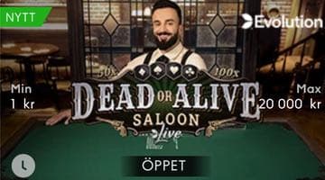 Vinn flera hundra gånger insatsen i Dead or Alive Saloon.