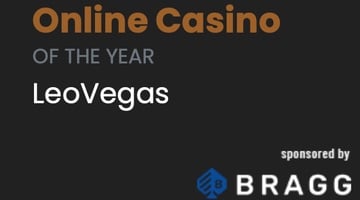 xVinstmeddelande från Global Gaming Awards: Online Casino of the Year: LeoVegas.