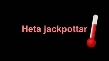 Texten "Heta jackpottar" och bild på en termometer som visar hög temperatur