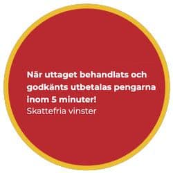 Informationstext om snabba uttag hos Pronto Live