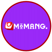 Logga för Momang Casino mot lila bakgrund