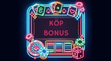 Casinoskylt med texten "Köp bonus"