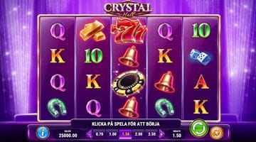 Skärmbild på sloten Crystal Hall.