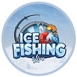 Loggan för live-spelet Ice Fishing