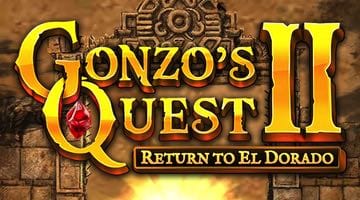 Skärmbild på loggan för Gonzo's Quest 2 - Return to El Dorado