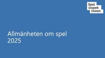 Bild på förstasidan av rapporten Allmänheten om spel 2025.