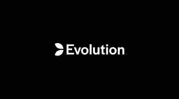 Evolutions logga mot svart bakgrund